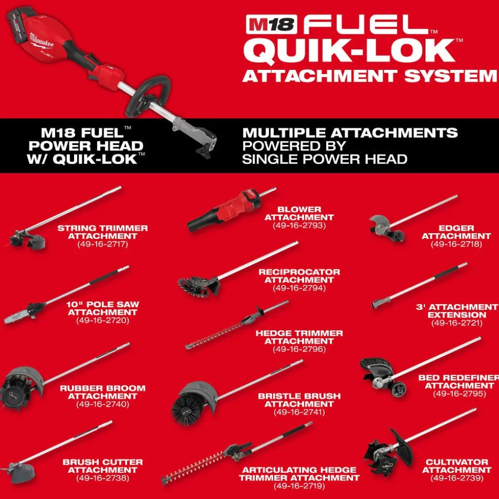 Milwaukee Tools M18 FUEL Pole Saw w/ QUIK-LOK 3016-20PS