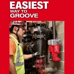 Milwaukee Tools M18 FUEL RINGER Roll Groover for 1-1/4” - 4” Sch 10/40, 6” Sch 10 2927-22