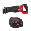 Milwaukee Tools M18 FUEL SAWZALL Recip Saw w/ 2 PACK Red Lithium 5.0 Ah XC Batteries