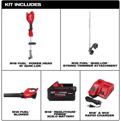 Milwaukee Tools M18 FUEL String Trimmer/Blower Combo Kit 3031-21