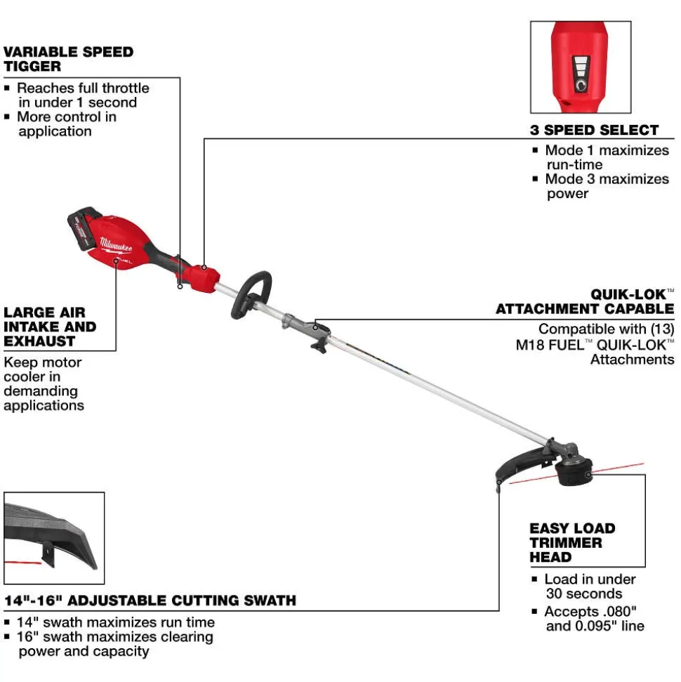 Milwaukee Tools M18 FUEL String Trimmer/Blower Combo Kit 3031-21