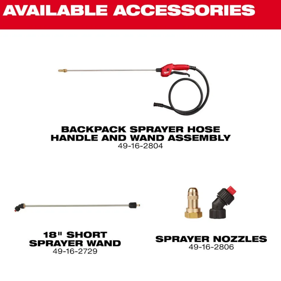 Milwaukee Tools M18™ 4-Gallon Backpack Sprayer w/ SWITCH TANK™ (Tool Only) 3019-20PS