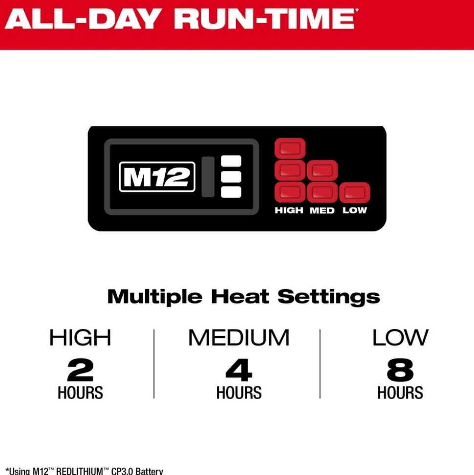 Milwaukee Tools M12 Heated Hoodie Hi-Vis, Bare 306HV-20