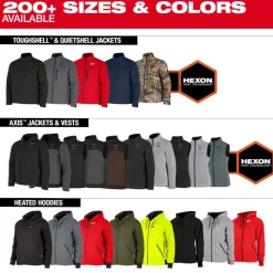 Milwaukee Tools M12 Heated Axis Jacket Black, Kit M102B