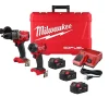 Milwaukee Tools M18 Red Lithium 5.0 Ah XC Battery w/ FUEL 2-Tool Combo Kit