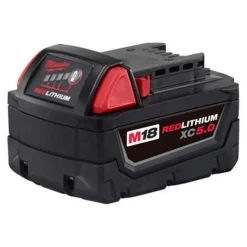 Milwaukee Tools M18 Red Lithium 5.0 Ah XC Battery w/ FUEL 2-Tool Combo Kit