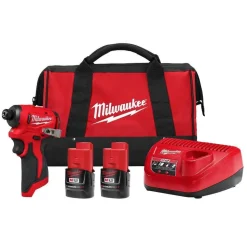 Milwaukee Tools M12 Subcompact Brushless 1/4" Hex Impact Driver Kit 3450-22