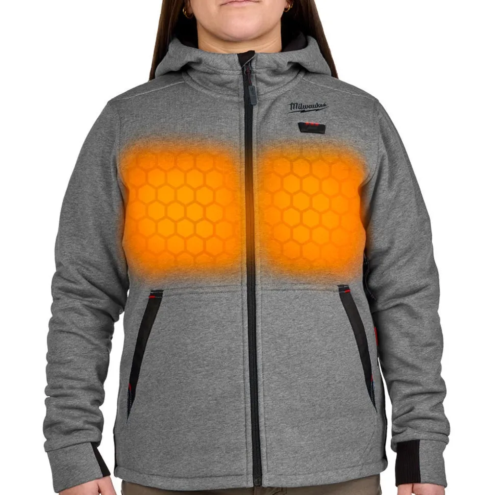 Milwaukee Tools M12 Women's Heated Hoodie Kit – Gray F200G-21