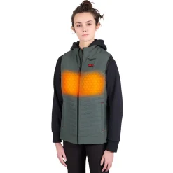 Milwaukee Tools M12 Women's Heated Axis Vest Green, Kit F300E