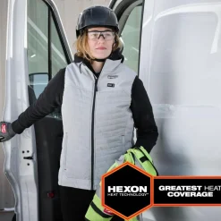 Milwaukee Tools M12 Women's Heated Axis Vest Green, Kit F300E