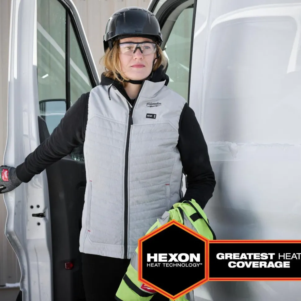 Milwaukee Tools M12 Women's Heated Axis Vest Green, Kit F300E