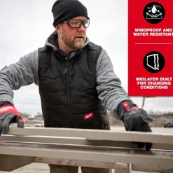 Milwaukee Tools Men's FREEFLEX™ Lightweight Insulated Vest Brown