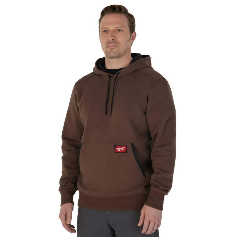 Milwaukee Tools Midweight Pullover Hoodie Brown 351BR