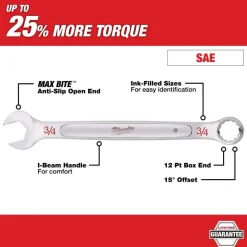 Milwaukee Tools Milwaukee 9/16 in. SAE Combination Wrench 45-96-9418