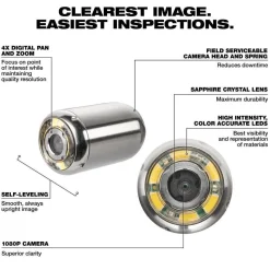 Milwaukee Tools 20mm Replacement Camera Head Kit for M12 85’ High Flex Compact Inspection Camera 48-53-3322