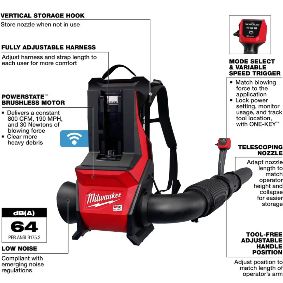 Milwaukee Tools MX FUEL™ Backpack Blower MXF600-0