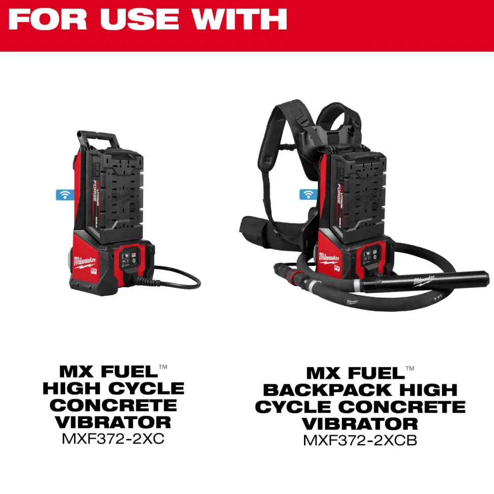Milwaukee Tools MX FUEL High Cycle Concrete Vibrator 7' Whip w/ 1.75" Head 48-37-0718H