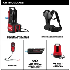 Milwaukee Tools MX FUEL High Cycle Concrete Vibrator Kit MXF372-2XC