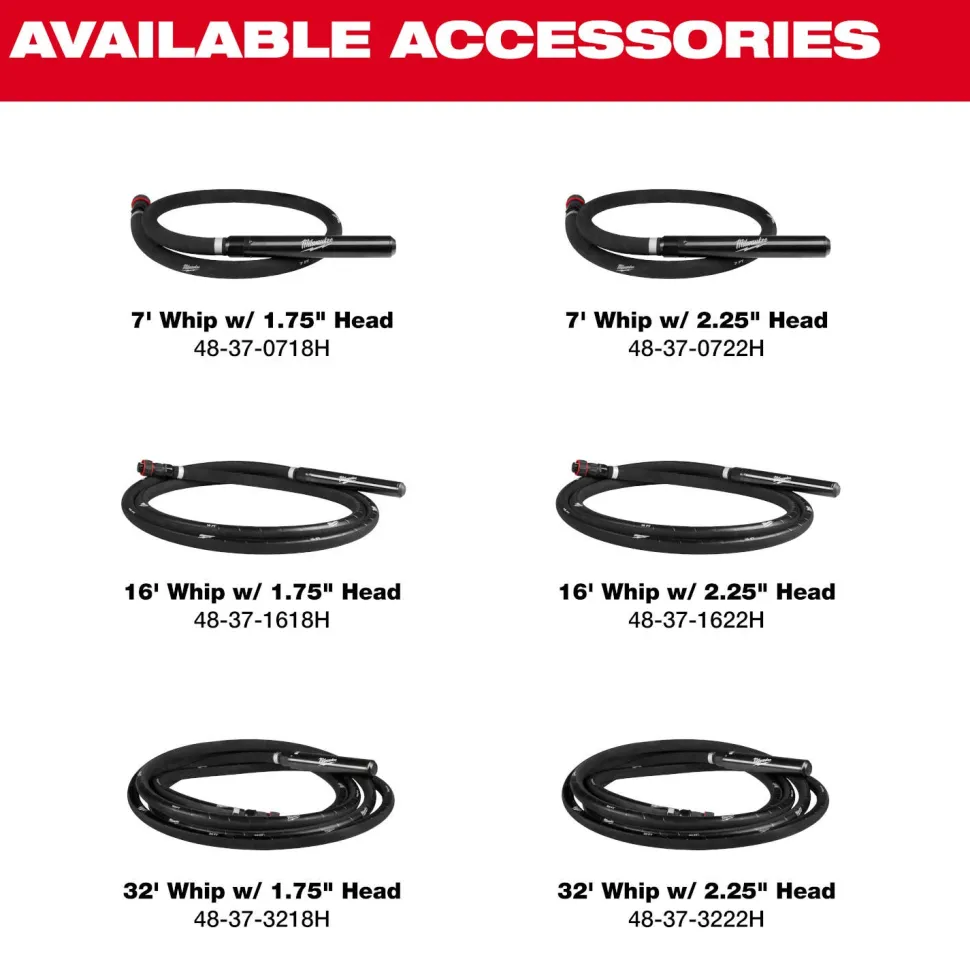 Milwaukee Tools MX FUEL High Cycle Concrete Vibrator Kit MXF372-2XC