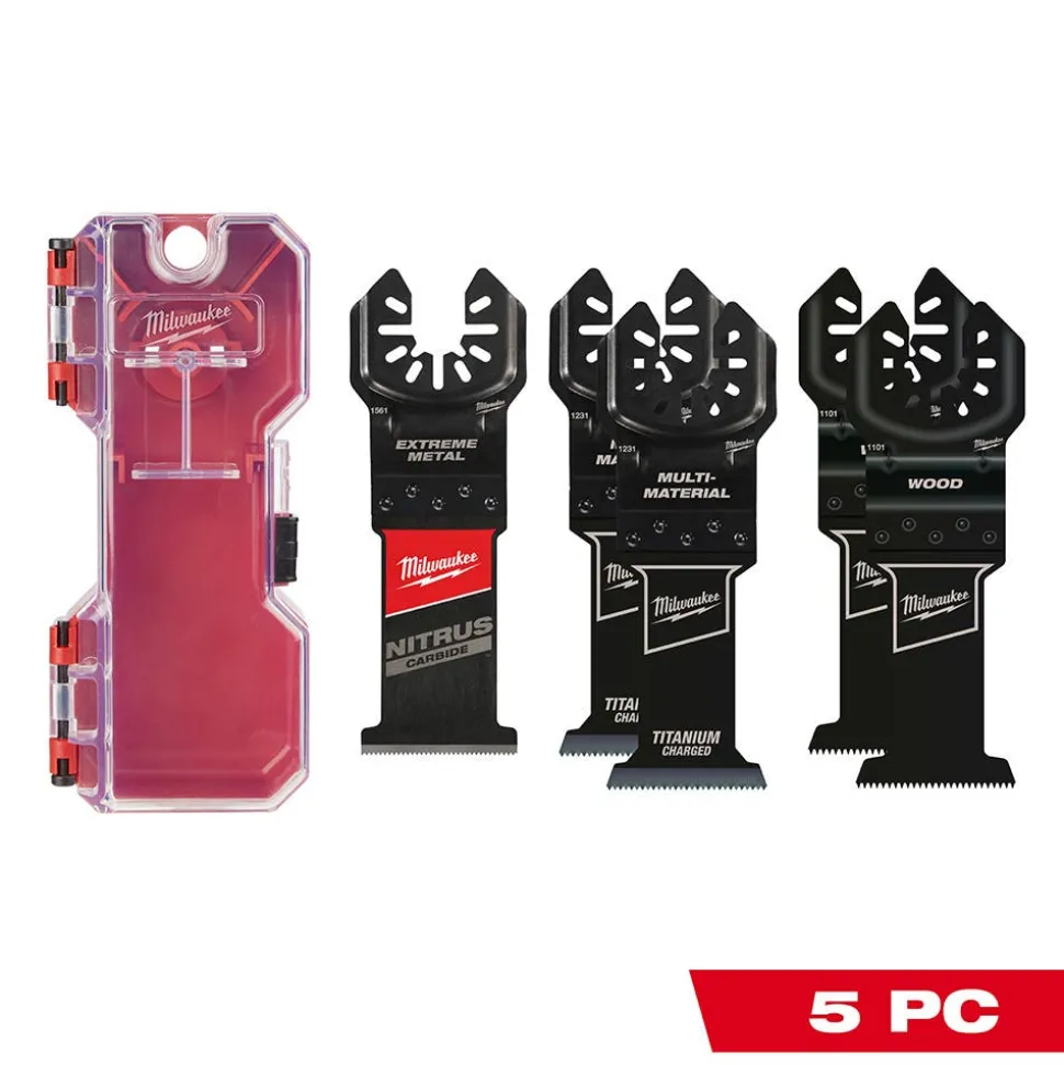 Milwaukee Tools OPEN-LOK™ 5PC Multi-Tool Blade Kit 49-10-9115