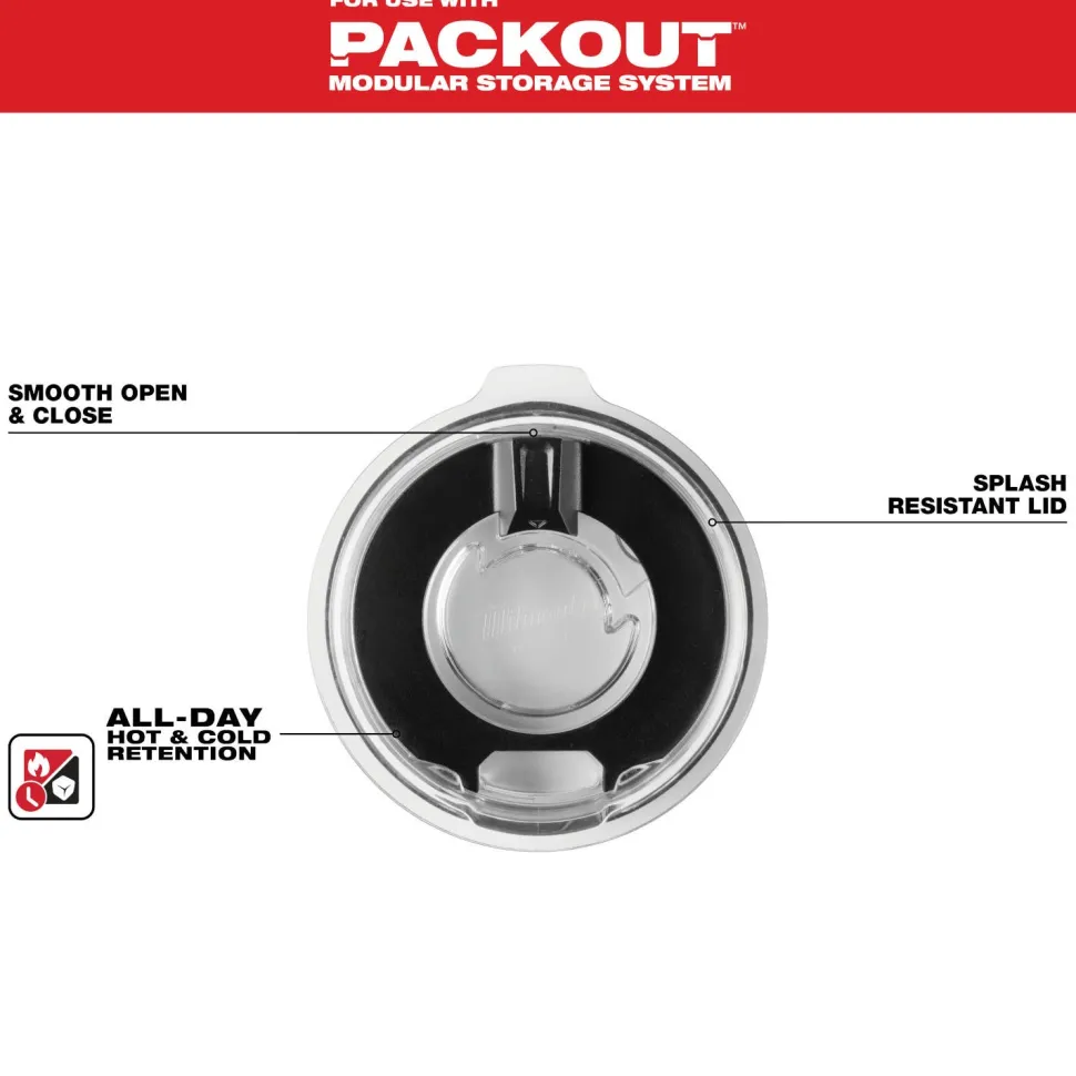 Milwaukee Tools PACKOUT 20oz Tumbler Lid 48-22-8392L