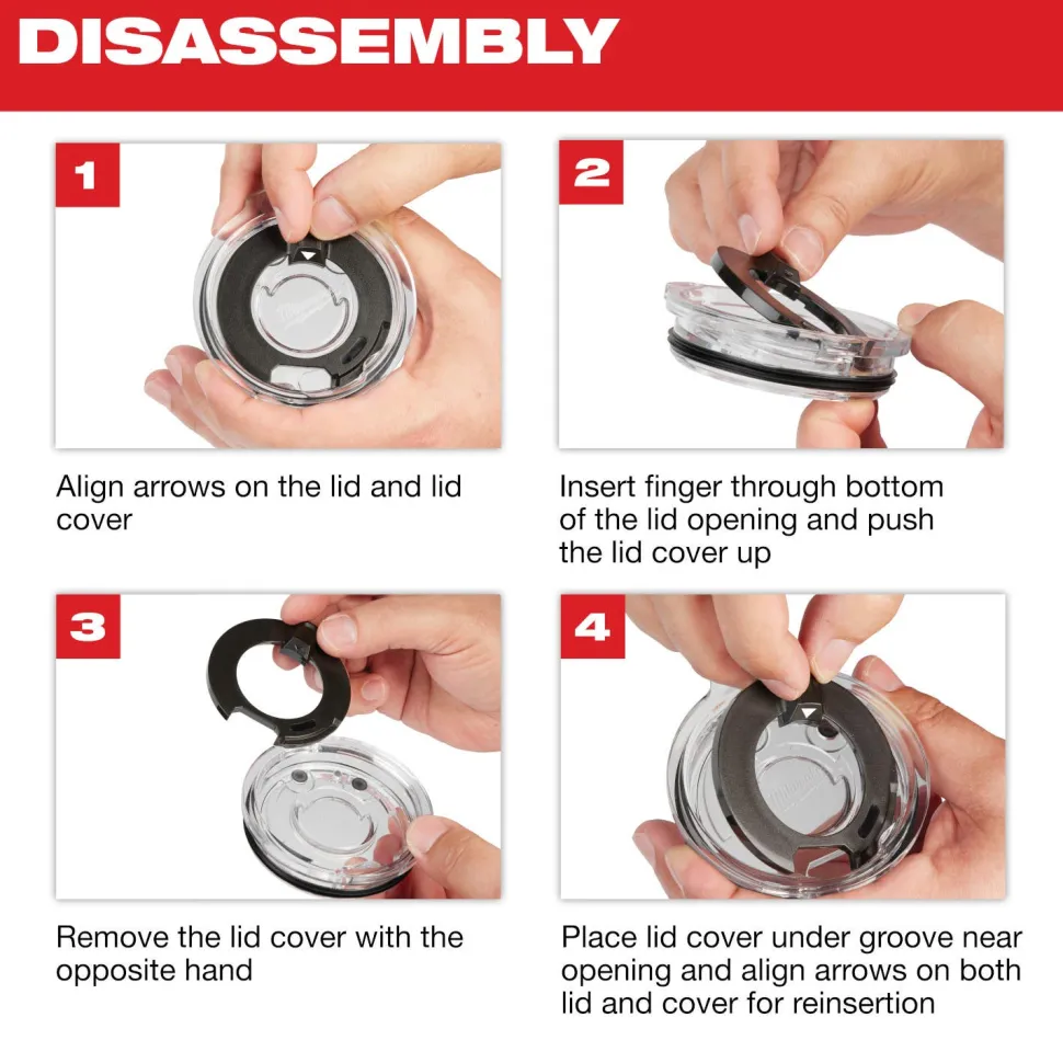 Milwaukee Tools PACKOUT 20oz Tumbler Lid 48-22-8392L