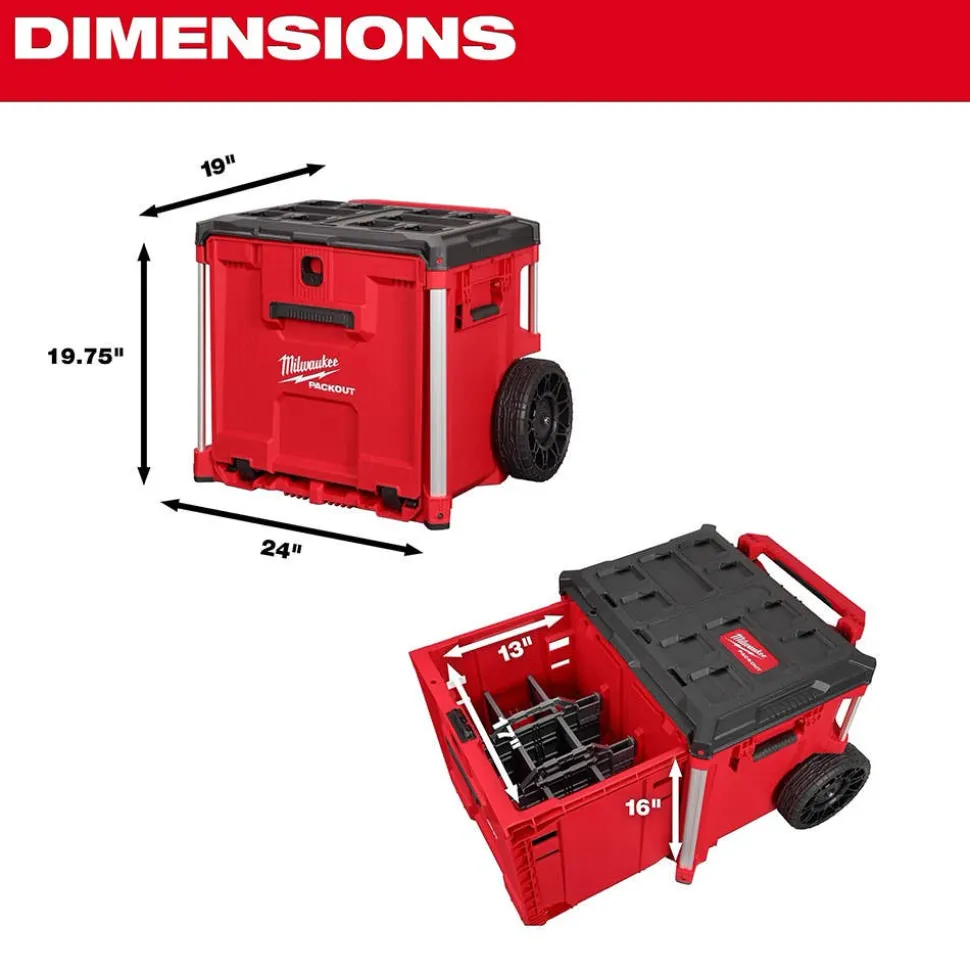 Milwaukee Tools PACKOUT Rolling Deep Drawer Tool Box 48-22-8420