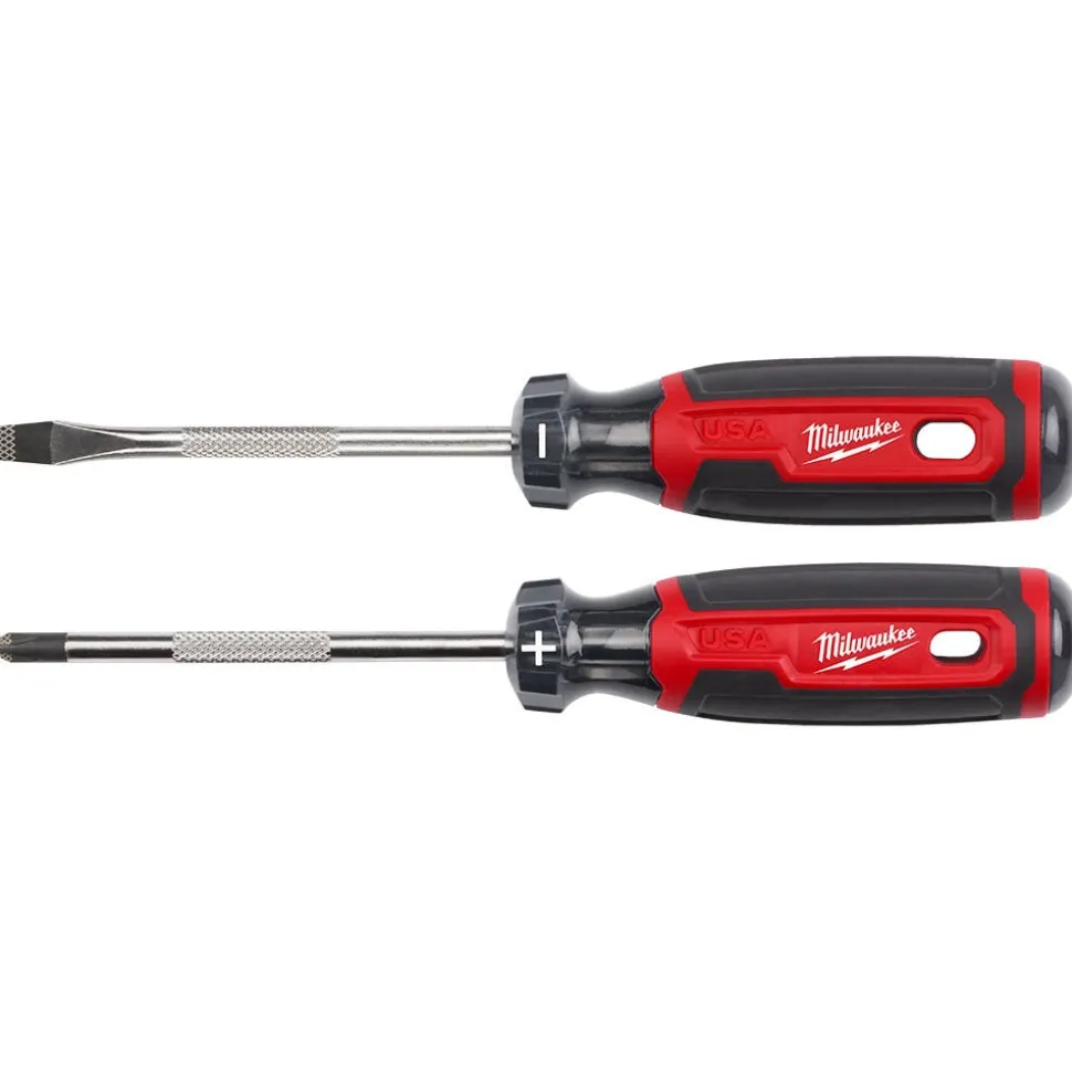Milwaukee Tools 2PC Cushion Grip Screwdriver Set (USA) MT200-2