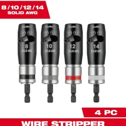 Milwaukee Tools 4PC Solid Wire Stripper Set 48-32-6406