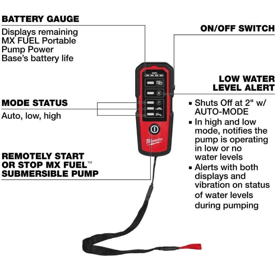 Milwaukee Tools Remote for MX FUEL Submersible Pump 49-50-9211