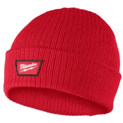 Milwaukee Tools Rib-Knit Cuffed Beanie - Red M750R