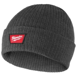 Milwaukee Tools Rib-Knit Cuffed Beanie - Gray M750G