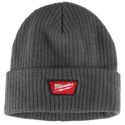 Milwaukee Tools Rib-Knit Cuffed Beanie - Gray M750G