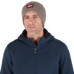 Milwaukee Tools Rib-Knit Cuffed Beanie - Tan M750N