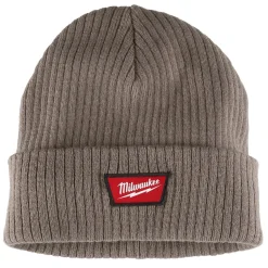 Milwaukee Tools Rib-Knit Cuffed Beanie - Tan M750N