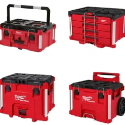 Milwaukee Tools Rolling, X-Large, 4-Drawer & Large PACKOUT Toolbox Bundle