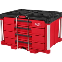 Milwaukee Tools Rolling, X-Large, 4-Drawer & Large PACKOUT Toolbox Bundle