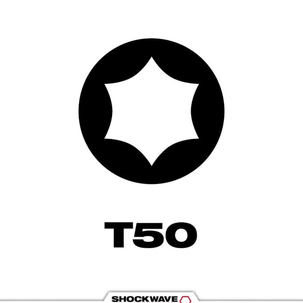 Milwaukee Tools SHOCKWAVE™ Impact Duty 2" T50 Impact Bits 2Pk 48-32-6002