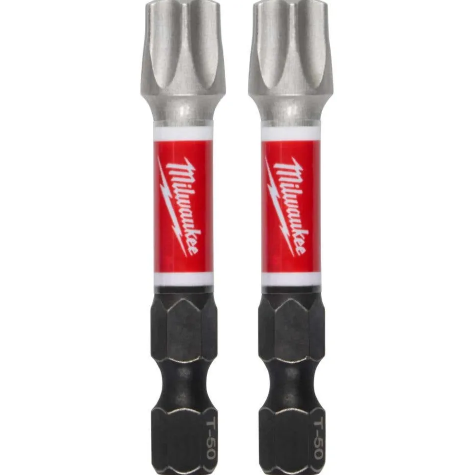 Milwaukee Tools SHOCKWAVE™ Impact Duty 2" T50 Impact Bits 2Pk 48-32-6002