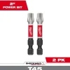 Milwaukee Tools SHOCKWAVE™ Impact Duty 2" T45 Impact Bits 2Pk 48-32-6000