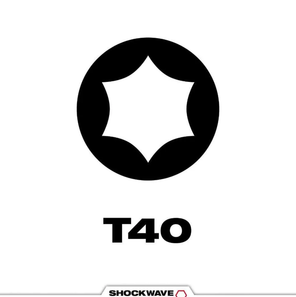 Milwaukee Tools SHOCKWAVE™ Impact Duty 1" T40 INSERT BIT 2Pk 48-32-4438