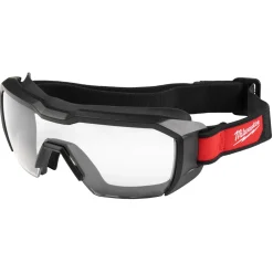 Milwaukee Tools Vented Low-Profile Goggles - Clear Dual Coat Lens 48-73-2060
