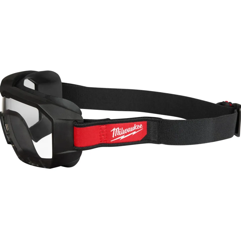 Milwaukee Tools Vented Low-Profile Goggles - Clear Dual Coat Lens 48-73-2060