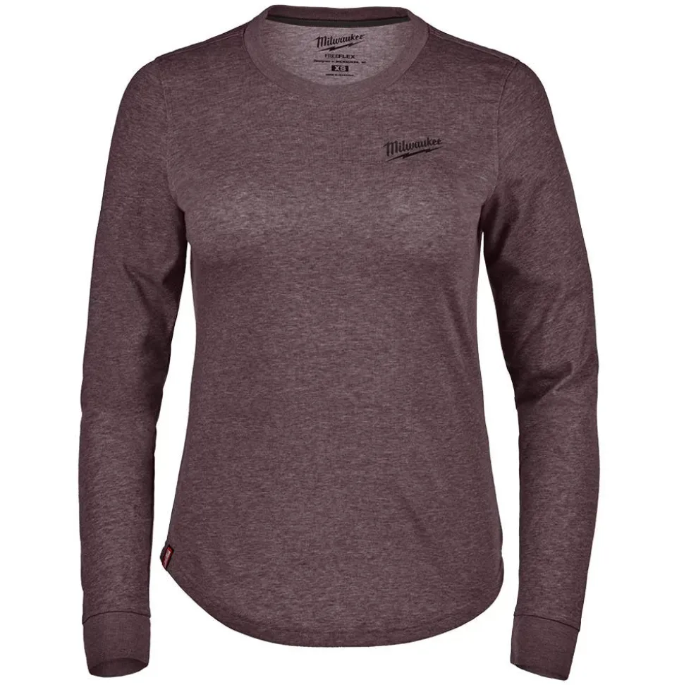 Milwaukee Tools Women's FREEFLEX™ Hybrid Tee - Long Sleeve Purple