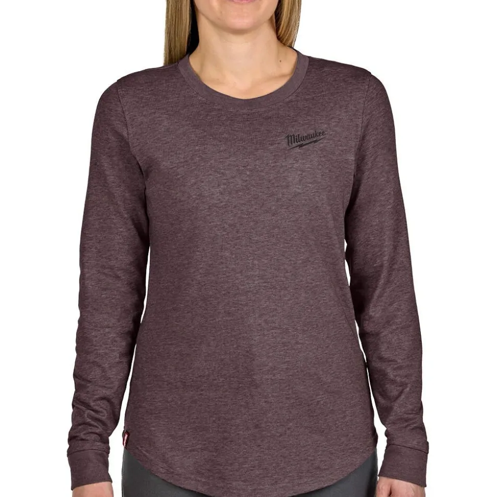 Milwaukee Tools Women's FREEFLEX™ Hybrid Tee - Long Sleeve Purple