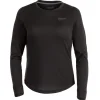 Milwaukee Tools Women's FREEFLEX™ Hybrid Tee - Long Sleeve Black