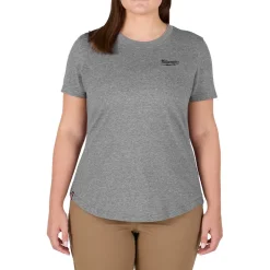 Milwaukee Tools Women's FREEFLEX Hybrid Tee - Short Sleeve - Grey F452G
