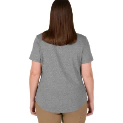 Milwaukee Tools Women's FREEFLEX Hybrid Tee - Short Sleeve - Grey F452G