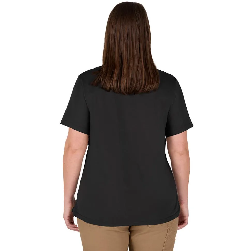 Milwaukee Tools Women's GRIDIRON Pocket T-Shirt - Short Sleeve - Black F451B
