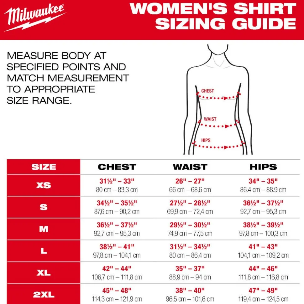 Milwaukee Tools Women's GRIDIRON Pocket T-Shirt - Short Sleeve - Black F451B